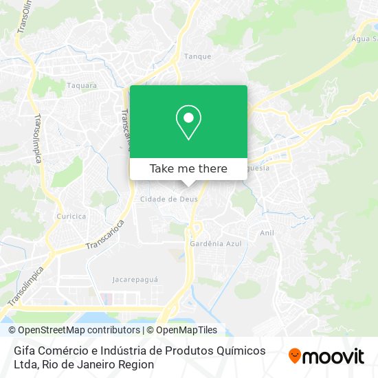 Mapa Gifa Comércio e Indústria de Produtos Químicos Ltda