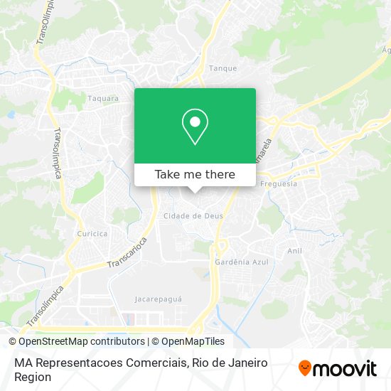 MA Representacoes Comerciais map