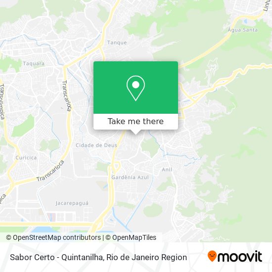 Sabor Certo - Quintanilha map