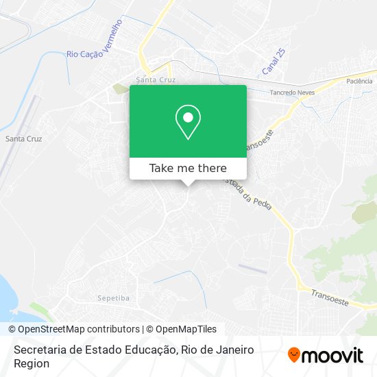 Mapa Secretaria de Estado Educação