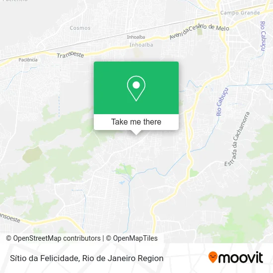 Sítio da Felicidade map