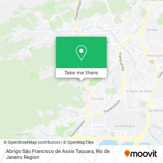 Abrigo São Francisco de Assis Taquara map