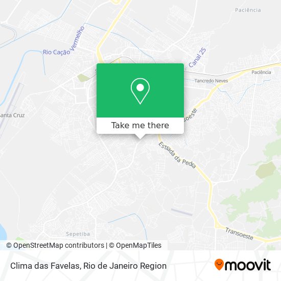 Clima das Favelas map