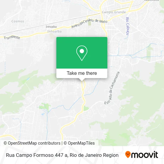 Rua Campo Formoso 447 a map