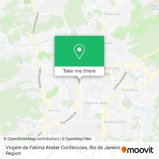 Virgem de Fatima Atelier Confeccoes map