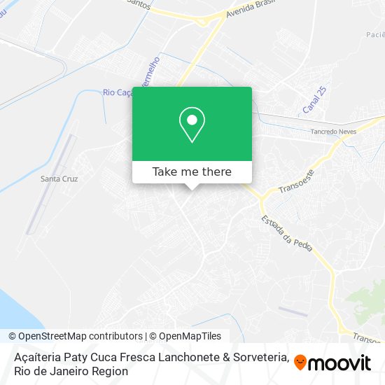 Açaíteria Paty Cuca Fresca Lanchonete & Sorveteria map