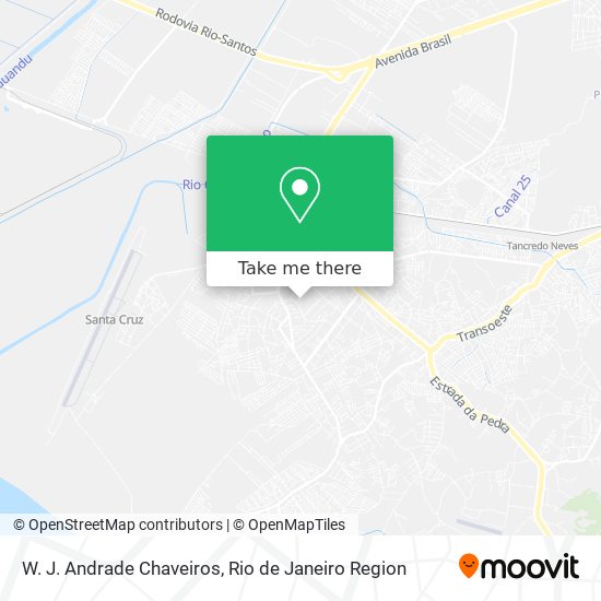 W. J. Andrade Chaveiros map