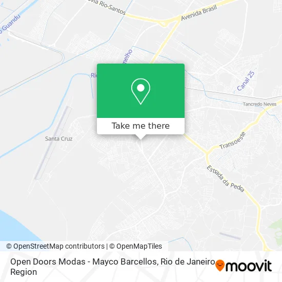 Open Doors Modas - Mayco Barcellos map
