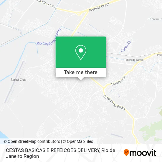 CESTAS BASICAS E REFEICOES DELIVERY map