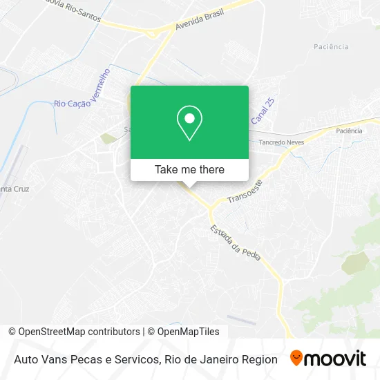 Auto Vans Pecas e Servicos map