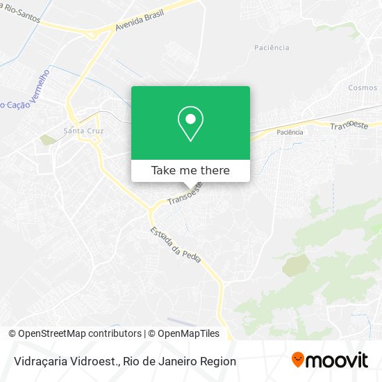 Vidraçaria Vidroest. map