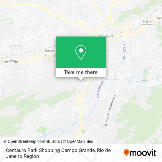 Centauro Park Shopping Campo Grande map