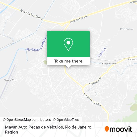 Mapa Mavan Auto Pecas de Veiculos