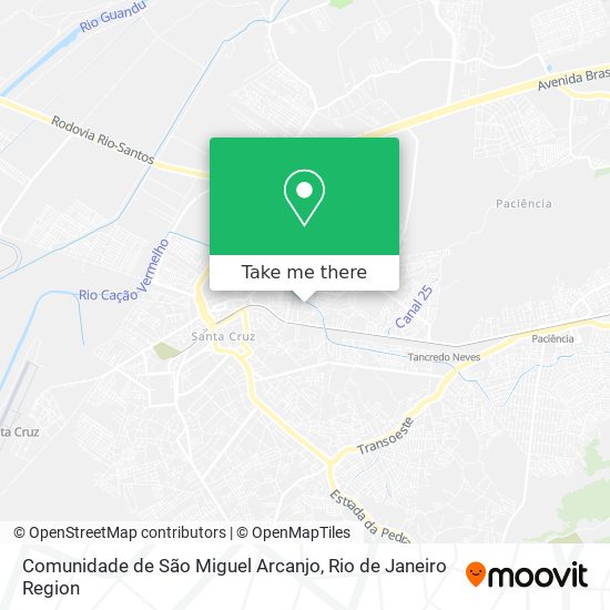 Comunidade de São Miguel Arcanjo map