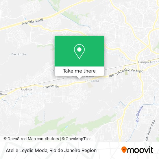 Ateliê Leydis Moda map