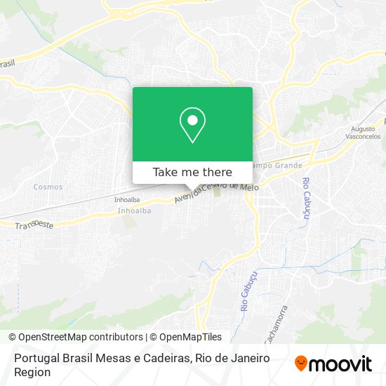 Portugal Brasil Mesas e Cadeiras map