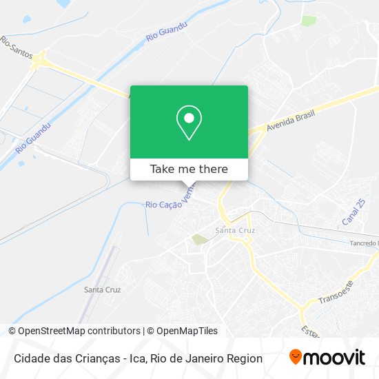 Cidade das Crianças - Ica map