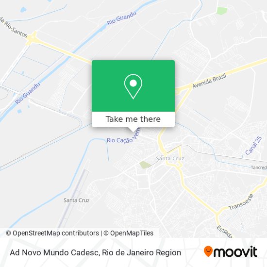 Ad Novo Mundo Cadesc map