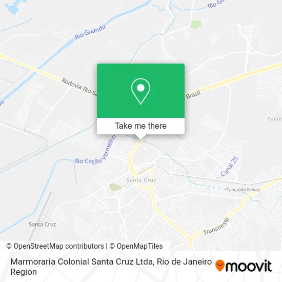 Marmoraria Colonial Santa Cruz Ltda map