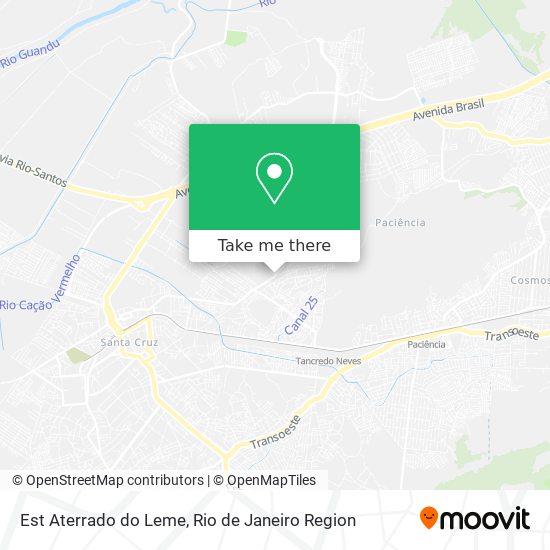 Est Aterrado do Leme map