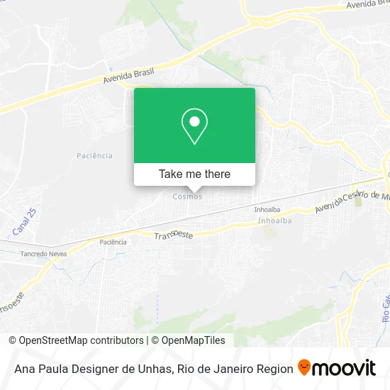 Ana Paula Designer de Unhas map