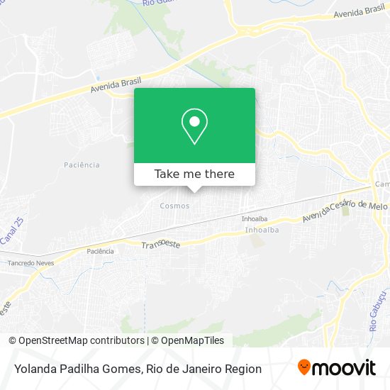 Yolanda Padilha Gomes map