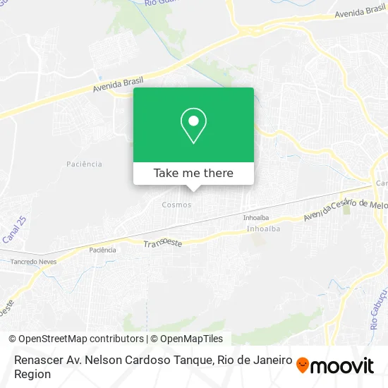 Renascer Av. Nelson Cardoso Tanque map