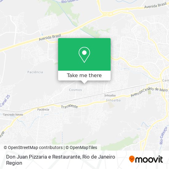 Don Juan Pizzaria e Restaurante map