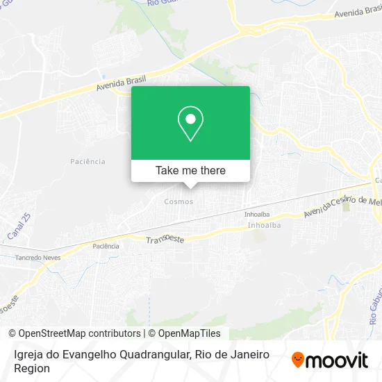 Igreja do Evangelho Quadrangular map