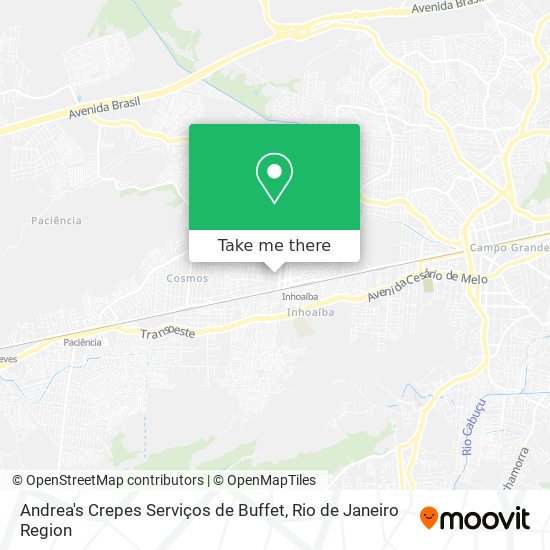 Andrea's Crepes Serviços de Buffet map