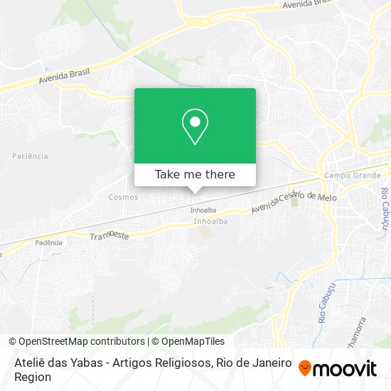 Ateliê das Yabas - Artigos Religiosos map