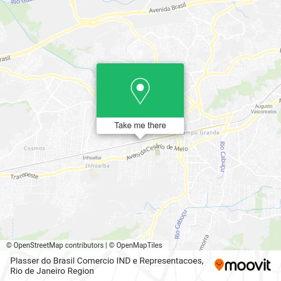 Plasser do Brasil Comercio IND e Representacoes map