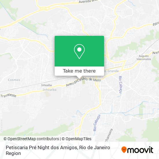 Petiscaria Pré Night dos Amigos map