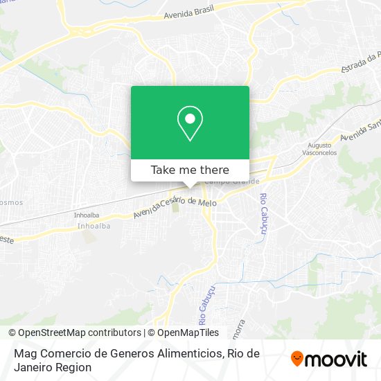 Mag Comercio de Generos Alimenticios map