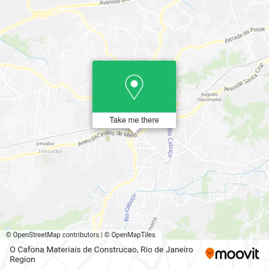 O Cafona Materiais de Construcao map