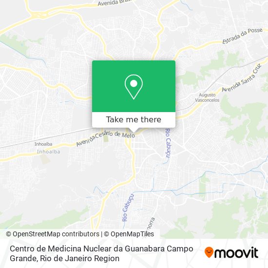 Mapa Centro de Medicina Nuclear da Guanabara Campo Grande
