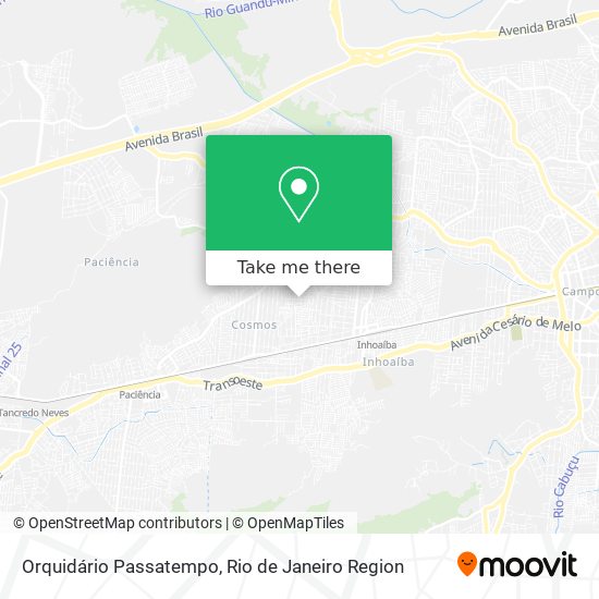 Orquidário Passatempo map