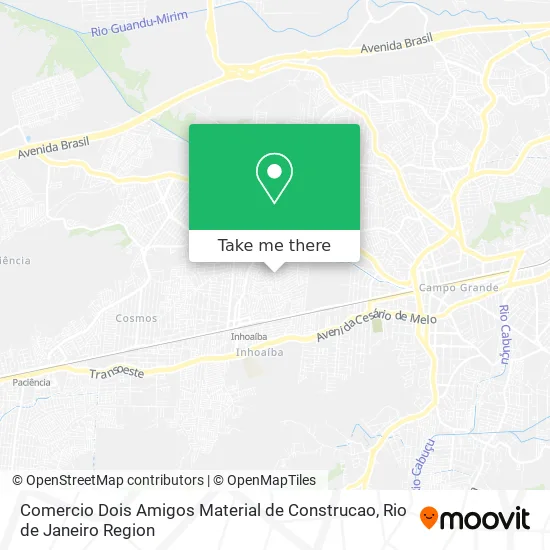 Comercio Dois Amigos Material de Construcao map