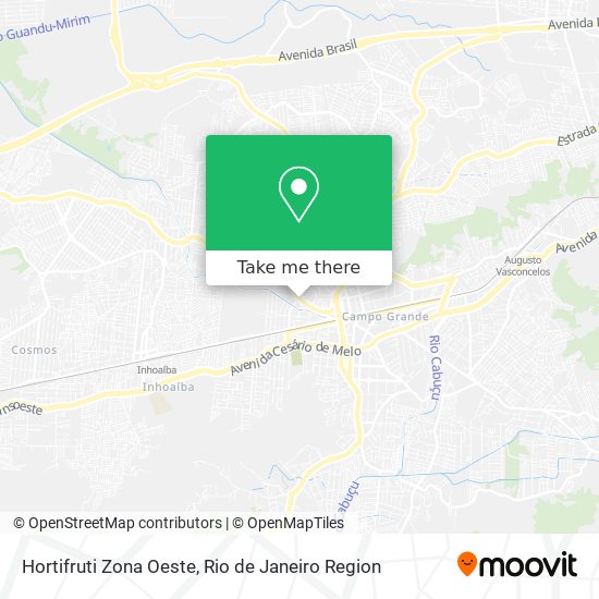 Hortifruti Zona Oeste map