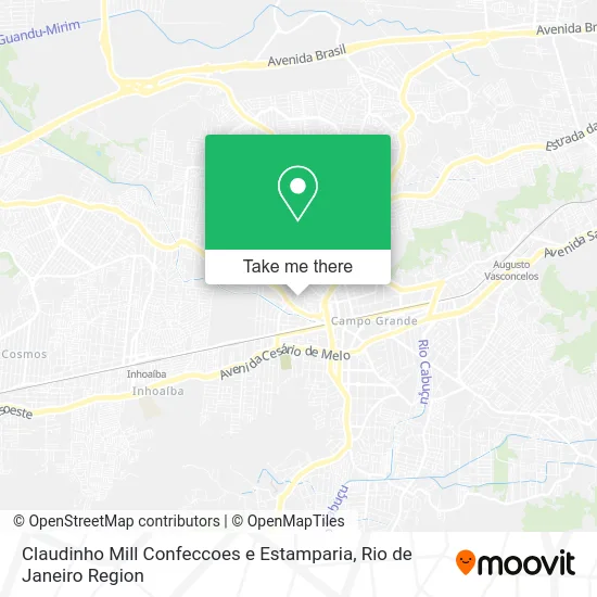 Claudinho Mill Confeccoes e Estamparia map