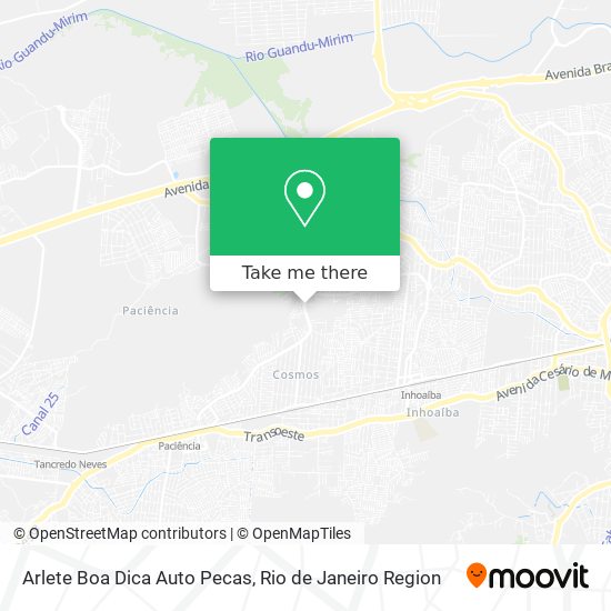 Arlete Boa Dica Auto Pecas map