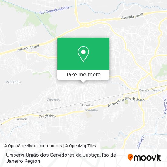 Uniservi-União dos Servidores da Justiça map