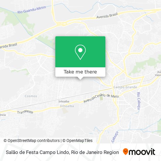 Salão de Festa Campo Lindo map