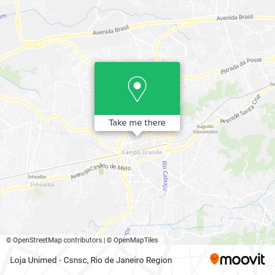 Loja Unimed - Csnsc map