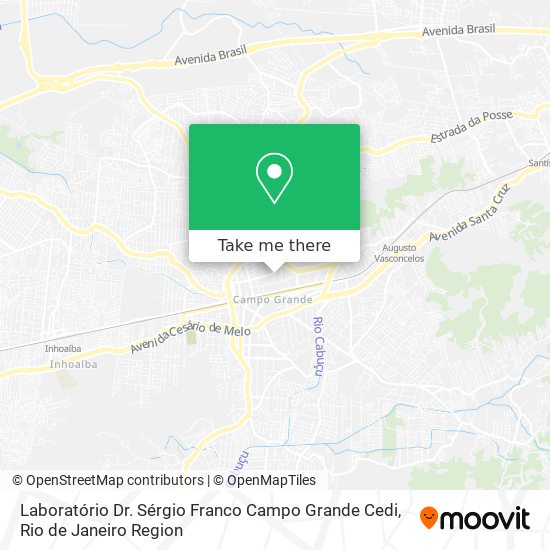 Laboratório Dr. Sérgio Franco Campo Grande Cedi map