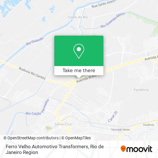 Ferro Velho Automotivo Transformers map