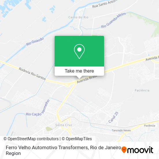 Ferro Velho Automotivo Transformers map
