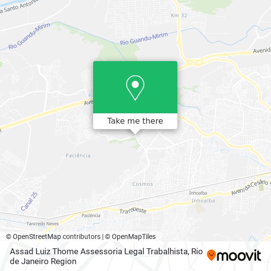 Mapa Assad Luiz Thome Assessoria Legal Trabalhista