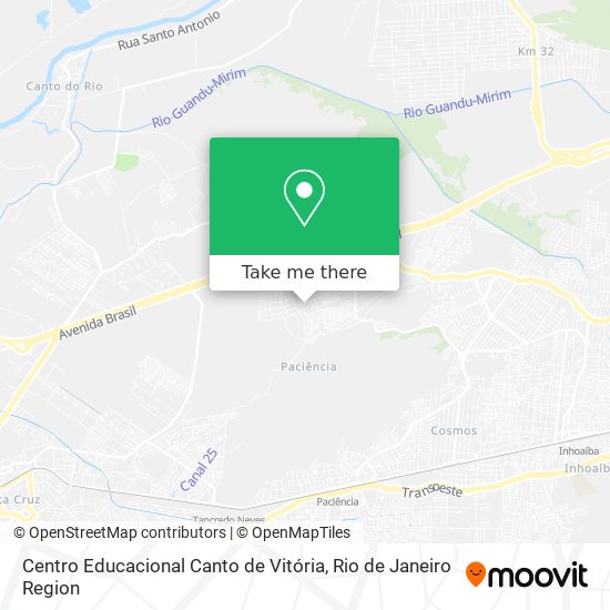 Centro Educacional Canto de Vitória map