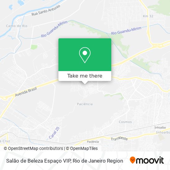 Salão de Beleza Espaço VIP map